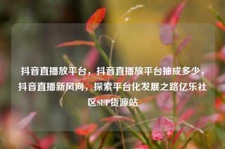 抖音直播放平台，抖音直播放平台抽成多少，抖音直播新风向，探索平台化发展之路亿乐社区SUP货源站
